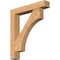 Ekena Millwork Westlake Block Smooth Bracket w/ Offset Brace, Western Red Cedar, 7 1/2"W x 42"D x 48"H BKT0806X42X48WTL05SWR - alternate 1